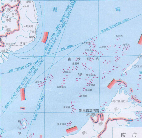 南沙群岛地图