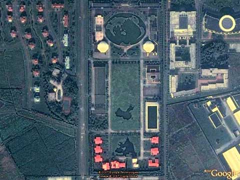 Google Earth上的中国花园