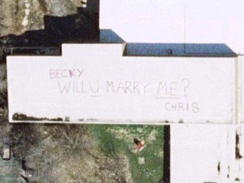 Google Earth见证的求婚：你会嫁给我吗？