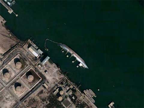 Google Earth上的伊拉克翻船