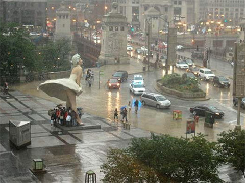 美国玛丽莲梦露巨型雕像