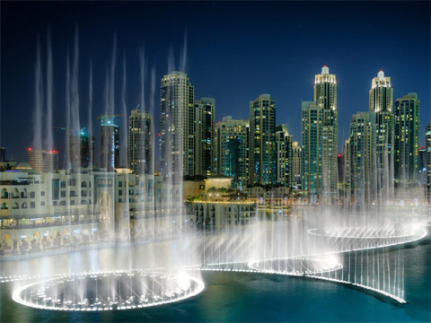 阿联酋迪拜音乐喷泉